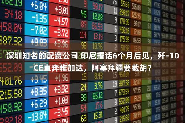 深圳知名的配资公司 印尼撂话6个月后见，歼-10CE直奔雅加达，阿塞拜疆要截胡？